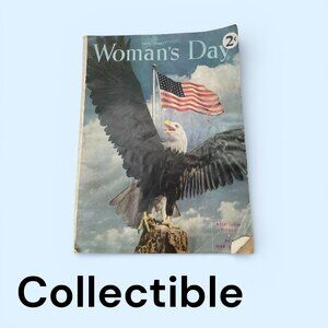 Woman's Day Magazine July 1943 WWII Patriotic Issue